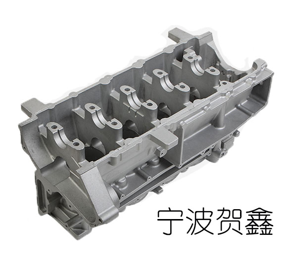 Low pressure casting engine block for fuel car