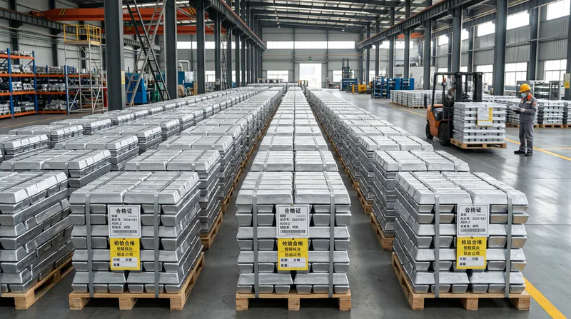中国铝合金铸造产业链原材料库存