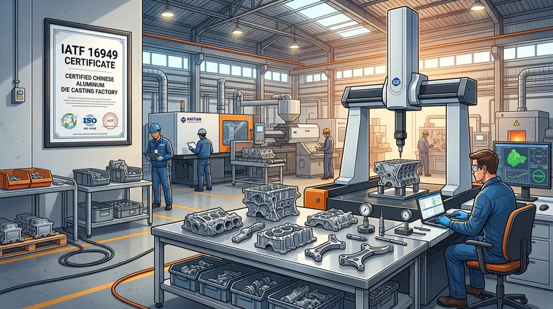 评估中国 IATF 16949 认证铝铸造供应商的7个核心标准
