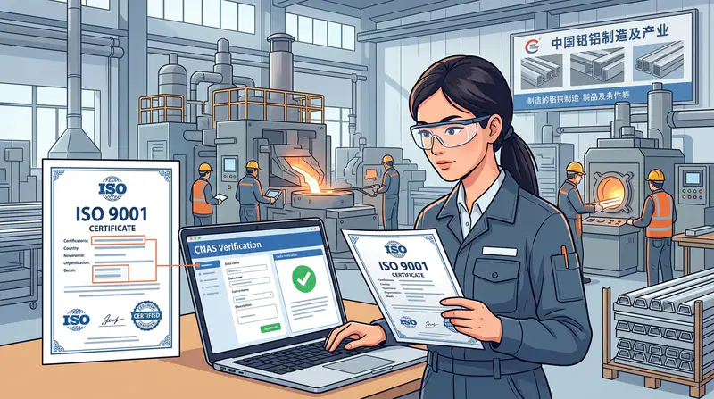 核实中国铝铸造厂ISO 9001证书真实性的三步核查流程