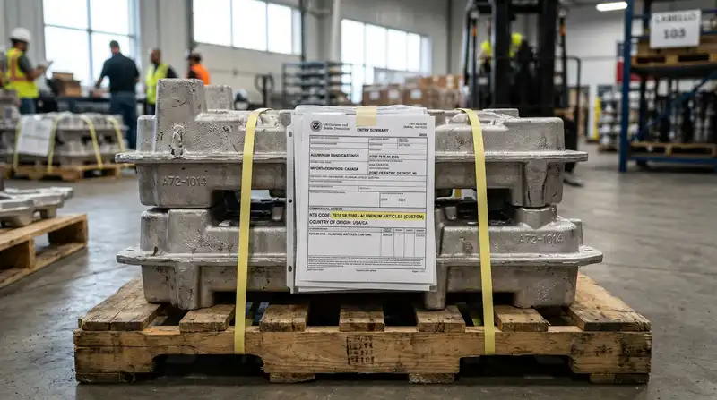Customs Declaration Practices for Aluminum Castings (U.S. HTS 7616.99.5160)