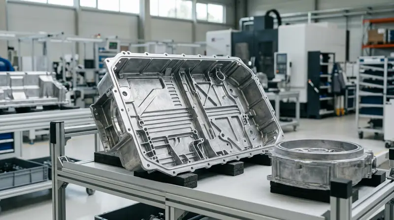 La fundición a baja presión se utiliza en la fabricación de carcasas de motores para energías renovables y bandejas para baterías